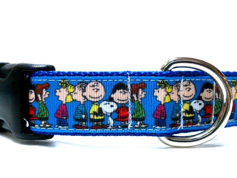 1 Inch Wide Snoopy Dog Collar Peanuts Dog Collar Charlie Etsy