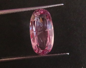 4.29 Ct. Antique Baby-Pink Burmese Spinel ( I.G.I certified ). Gourgeous and stunningly beautiful & sparkly gem . Watch its luster in video.