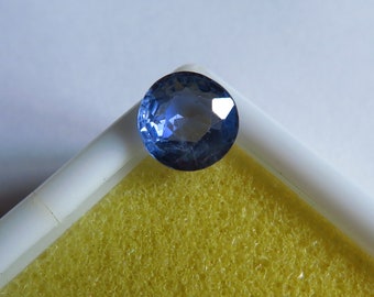 1.50 Ct. I.G.I. certified unheated Sri Lankan Royal blue Sapphire. Rare diamond like cut, with super transparency,and clarity.