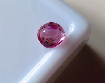 1.04 Ct. Certified unheated Burma Ruby. Eye clean pinkish red with great clarity and luster.