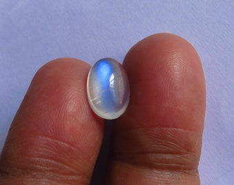 New Addition. - 3.56 Ct. Natural blue Moonstone from Sri Lanka. Transparent certified gem with good blue shiller. Video added.