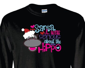Christmas HO HO HO Santa Long Sleeve T-Shirt by Arkansas made HO HO OH Poop