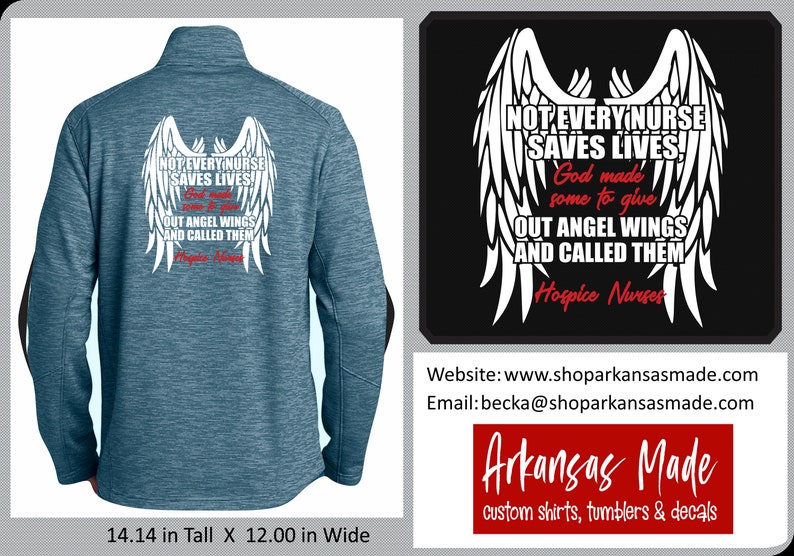 Nurse Shirts Hospice Nurse Not Every Nurse Saves Lives God Made Some To Give Out Angel Wings Ladies Zip Up Port Authority Nurse Jacket Women S Clothing Clothing