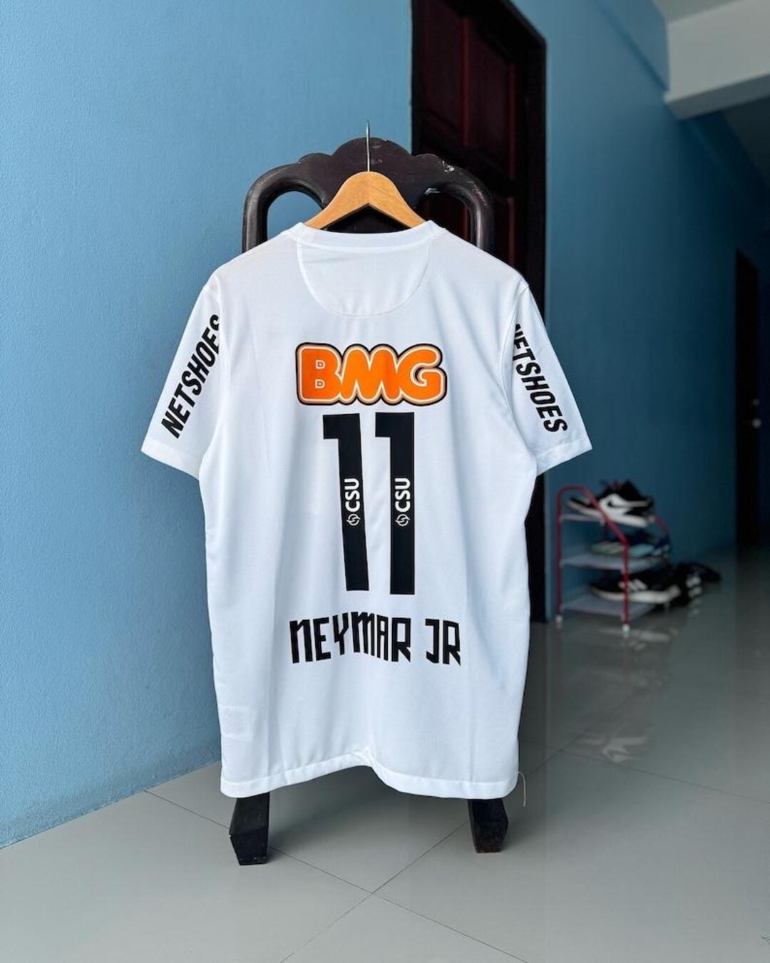 Neymar JR 11 Santos FC Home Retro Jersey 20112012, Neymar JR Inspired