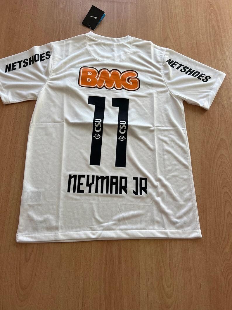 Neymar JR 11 Santos FC Home Retro Jersey 20112012, Neymar JR Inspired
