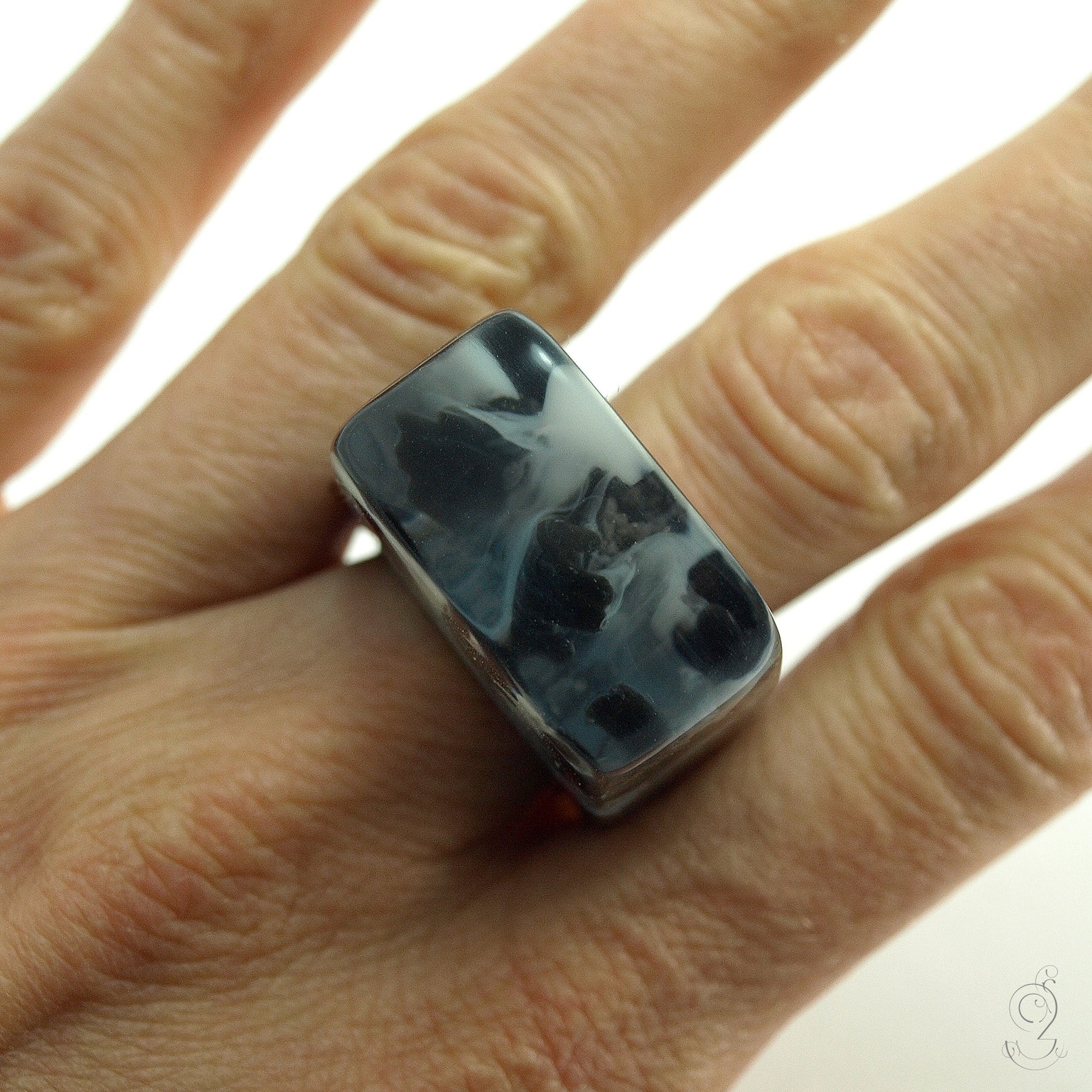 Zombie – Creepy Undead Ring With Three Black Hands and Fog on a Black ...
