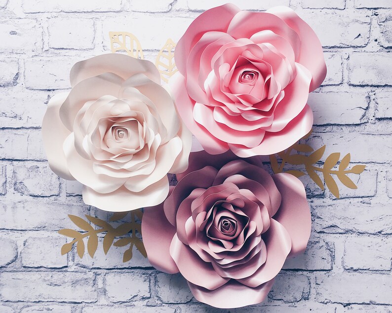 GIANT PAPER FLOWERS wall decor Etsy