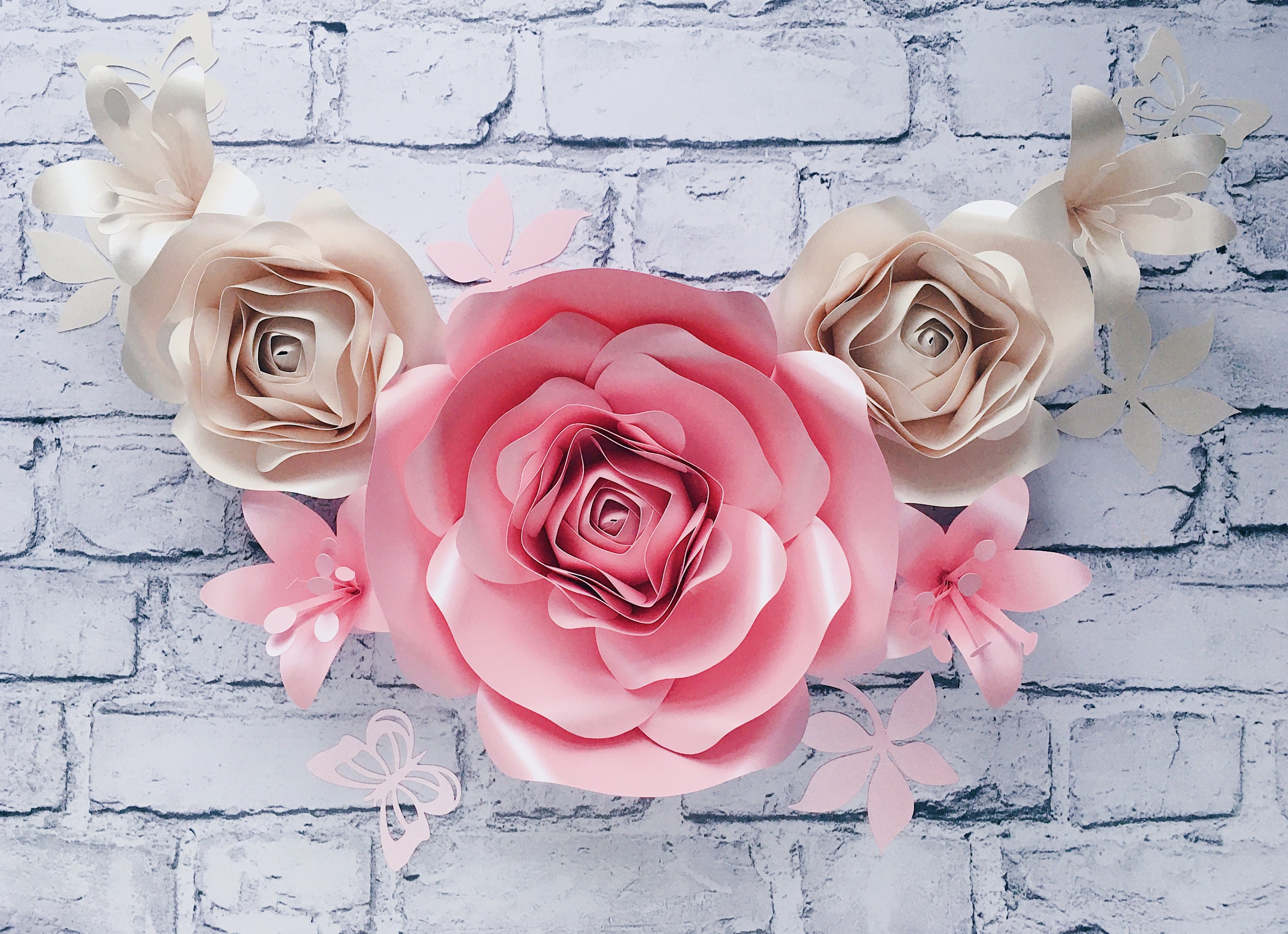 GIANT PAPER FLOWERS Wall Decor Wedding Backdrop - Etsy