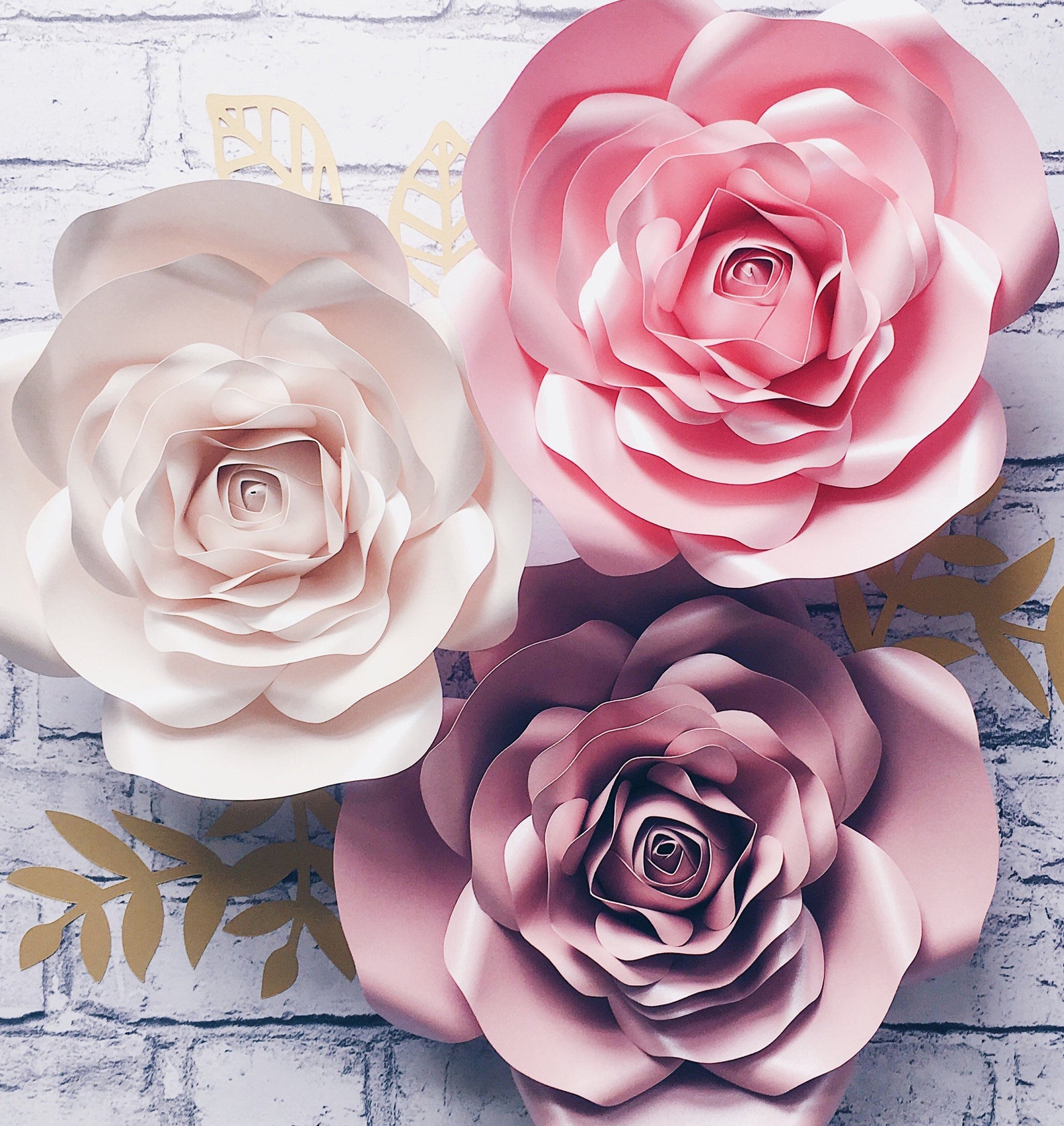 GIANT PAPER FLOWERS Wall Decor Large Flower to Hang on Wall Etsy
