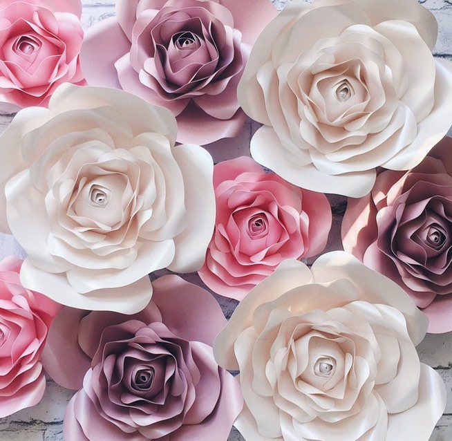 3d Papier Blumen Kulisse Grosse Blume Zum Aufhangen An Der Etsy