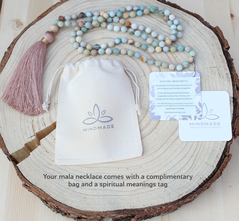 mala,mala tassel necklace women necklace 108 beads necklace mala Mala Necklace Fossil Jasper gemstone gift,yoga jewelry boho jewelry