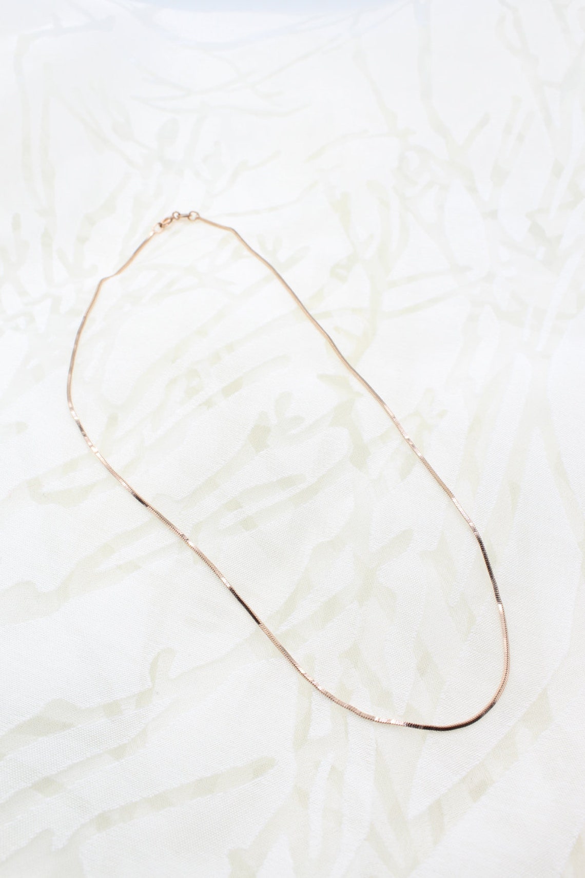 Rose gold snake chain necklace Clearance