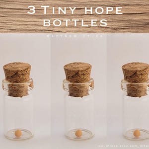 Mustard Seed Glass Bottle Set: Faith Scripture Gift