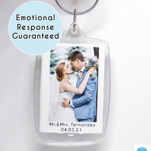 Personalized Photo Keychain: Custom Message or Picture Gift