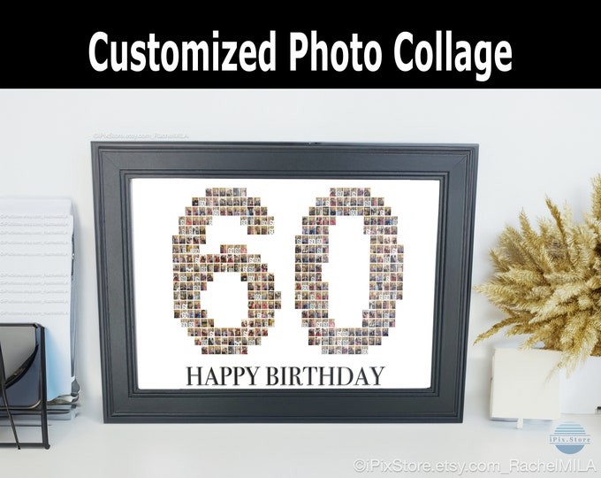 Photo Frame Multiple Photos, Custom Collage Frame, Personalized Picture Frames, 5x7 inch Photo Tabletop Frame, Photo Gift, Birthday Gifts