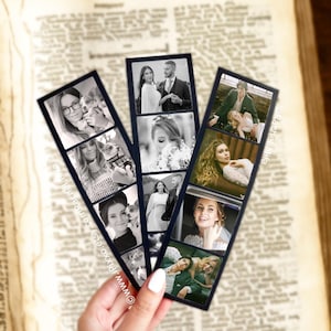 Impresión en tira de fotomatón personalizada en 4 colores, negro, blanco o foto vintage en color personalizado, para vacaciones, bodas, cumpleaños, para él