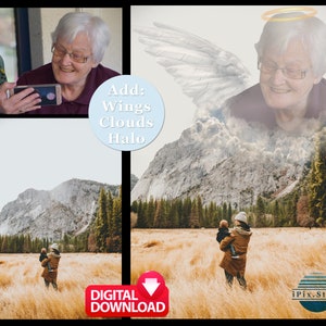 Add Deceased Loved One to Photo: Memorial Gift (Digital Download)