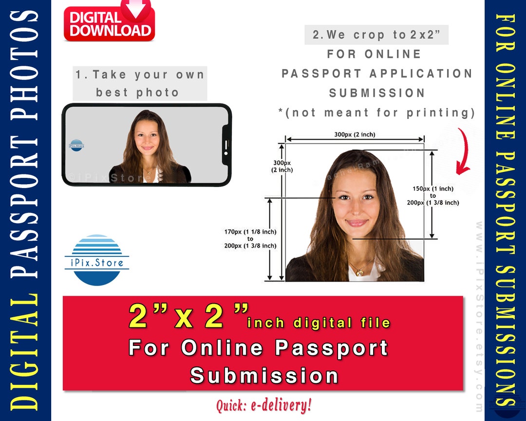 Digital Passport Photo 2x2 Inch File 51x51mm For Online Passport how-to-apply-for-a-passport-step-by-step-instructions