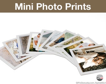 Mini Photo Print Set of 10, 2.5 inch Square Prints, Quality Printed on Premium Digital Paper, for Wallet, Purse, Work Desk *FREE EDITING!!