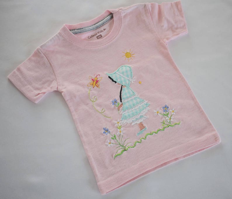 Free motion stitching embroidery _ Baby girl image 6