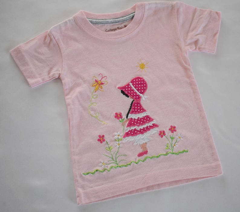 Free motion stitching embroidery _ Baby girl image 5