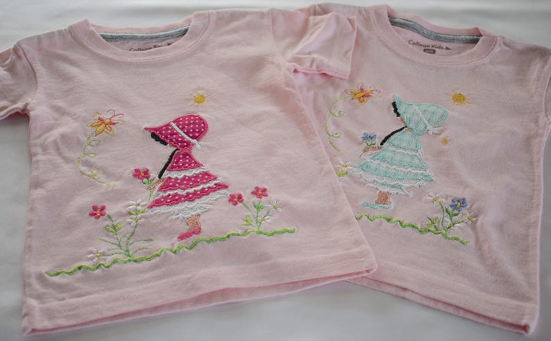Free motion stitching embroidery _ Baby girl image 8
