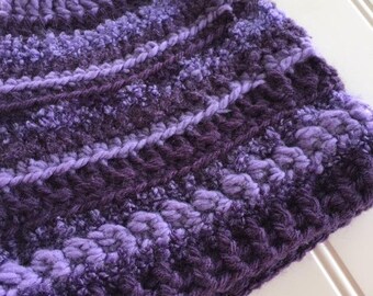 Toddler (1-3 years) Purple Haze crochet child's boho beanie, scrap hat, OOAK hat