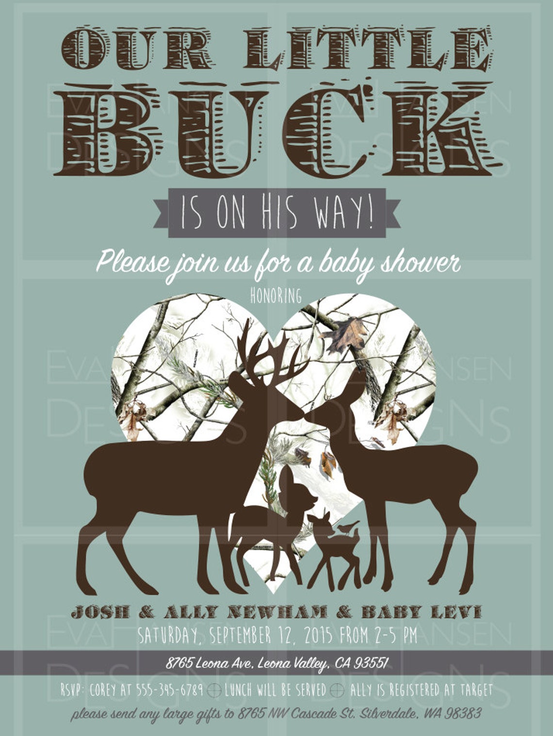 Hunting Themed Baby Shower - Etsy