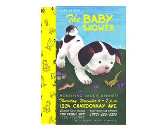 Little Golden Books Baby Shower Invite