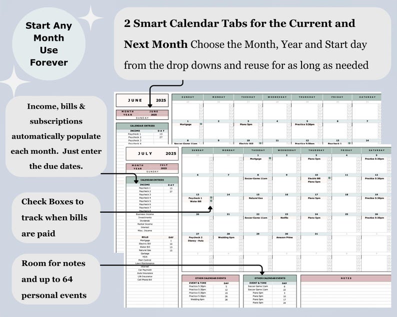 Budget by Paycheck Planner Excel Biweekly Financial Tracker Google Sheets Paycheck Budgeting Spreadsheet Template Weekly Budget Tracker Tool image 8