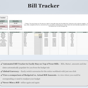 Budget by Paycheck Planner Excel Biweekly Financial Tracker Google Sheets Paycheck Budgeting Spreadsheet Template Weekly Budget Tracker Tool image 9