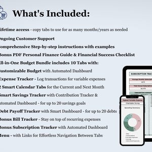 Paycheck Budget Planner Debt Spreadsheet Excel Template Google Sheets Debt Payoff Tracker Loan Repayment Calculator Personal Finance Bundle image 3
