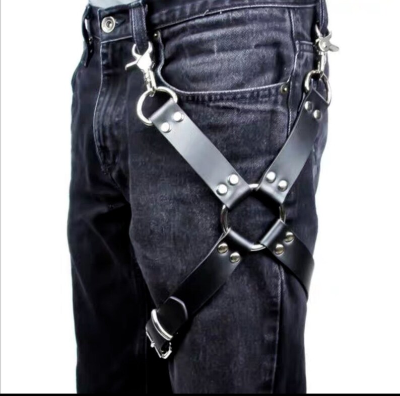 LH032 Leather Thigh / Leg Harness Brand New Erotic Harness Etsy