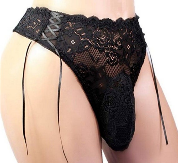 LH013 Culotte en dentelle pour hommes Flambant neuf Lingerie