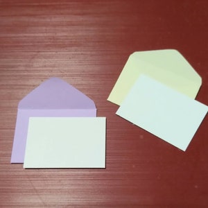 Miniature Envelopes 50 pastel colors 1 x 1-1/2 super cute TINY mini elf tooth fairy mail envelope, seed packets, dollhouse post office image 10