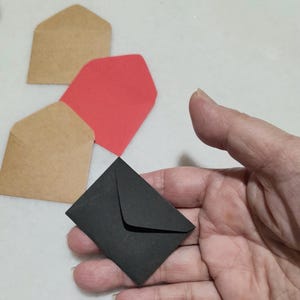 Small Mini Envelopes, handmade 1-1/2" x 2" little envies for confetti wedding guest, scrapbooking, florist, junk journal, gift tags