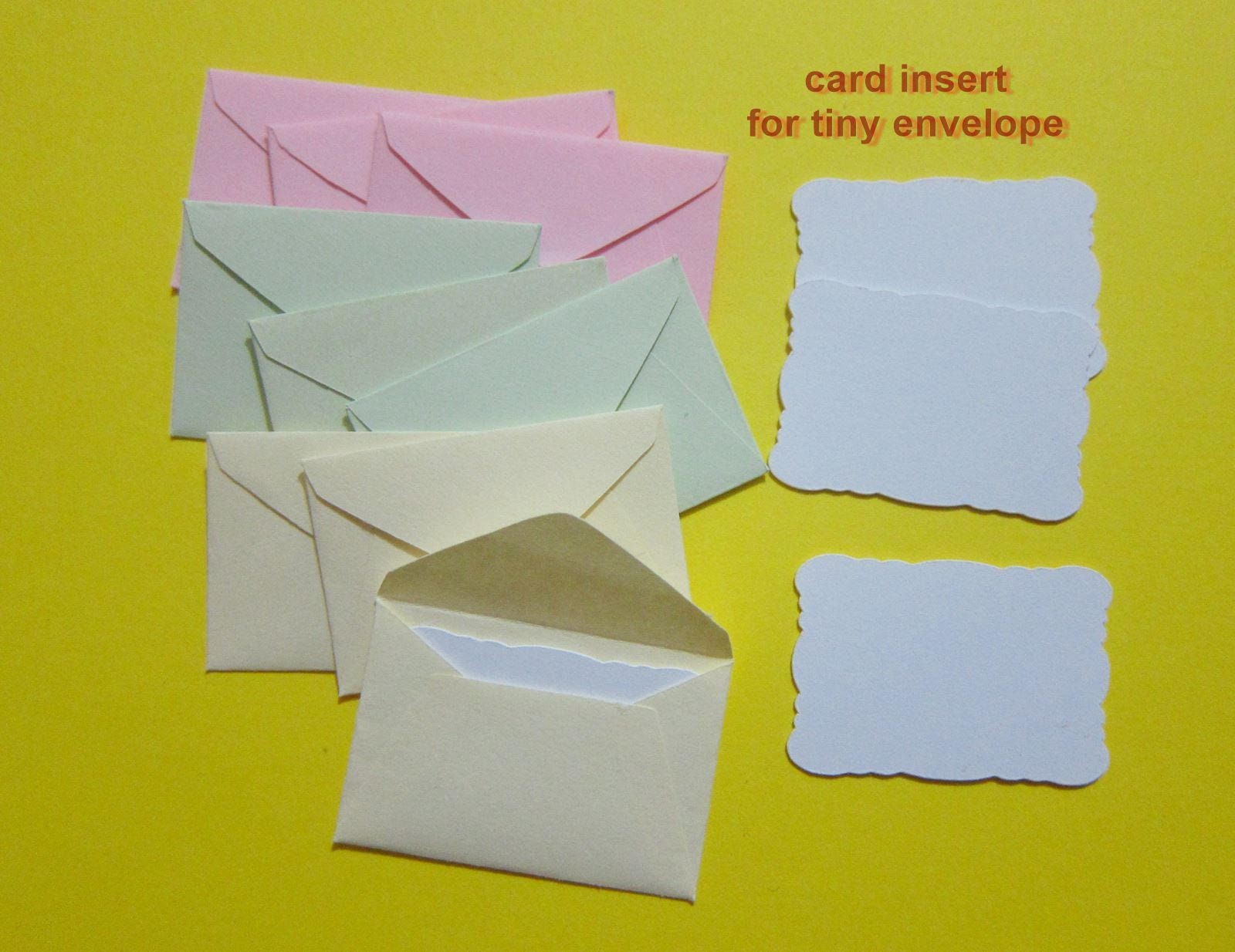 Miniature envelopes 50 1 x 11/2 very tiny color Etsy