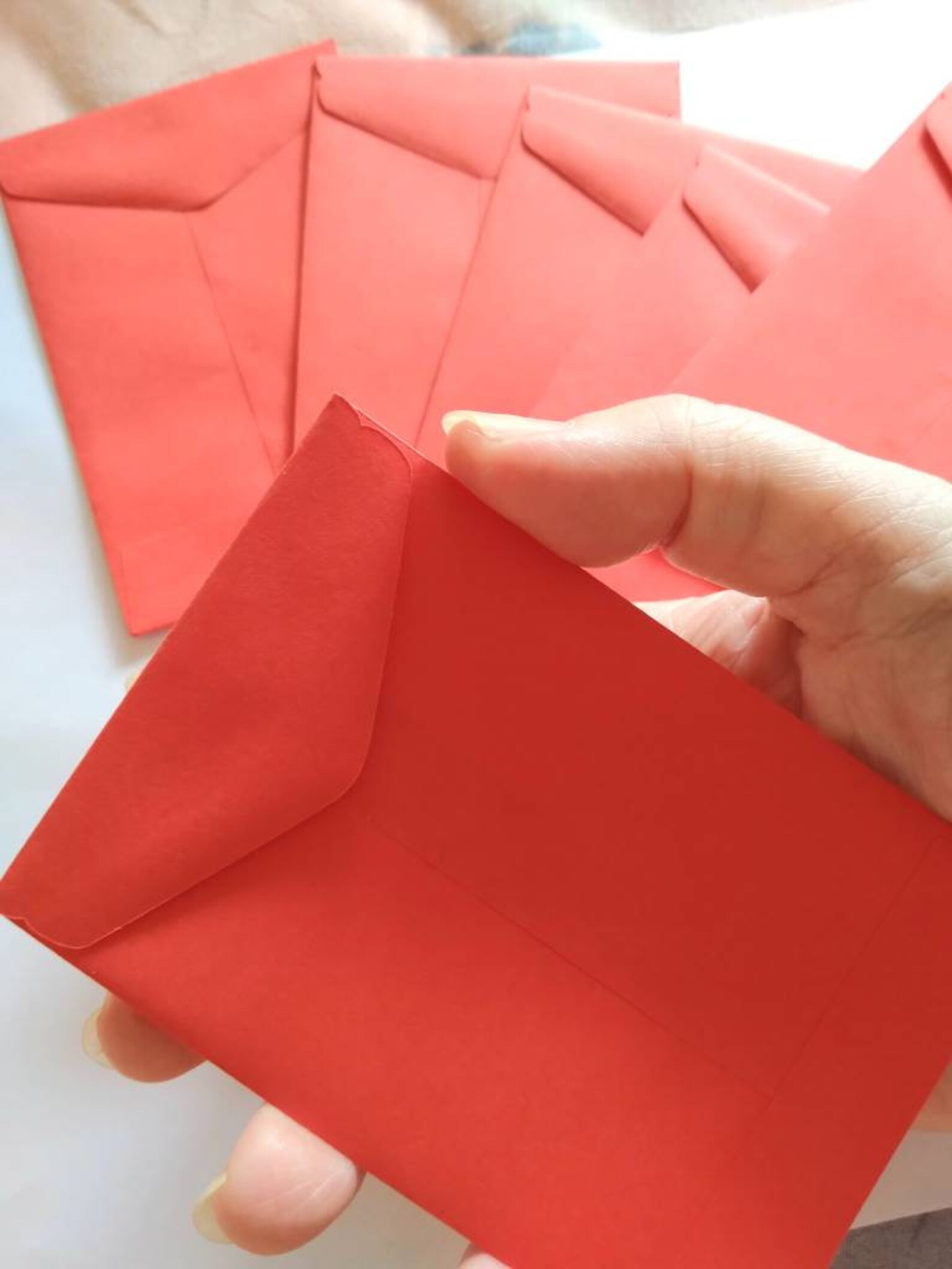 Red Coin Envelopes 4 x 2.75 mini catalogue Etsy
