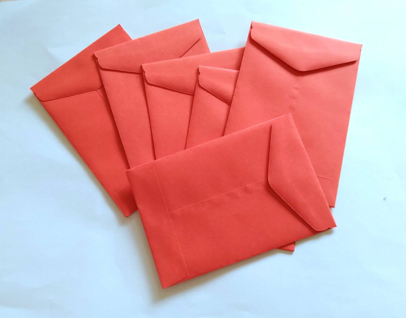 Red Coin Envelopes 4 x 2.75 mini catalogue Etsy
