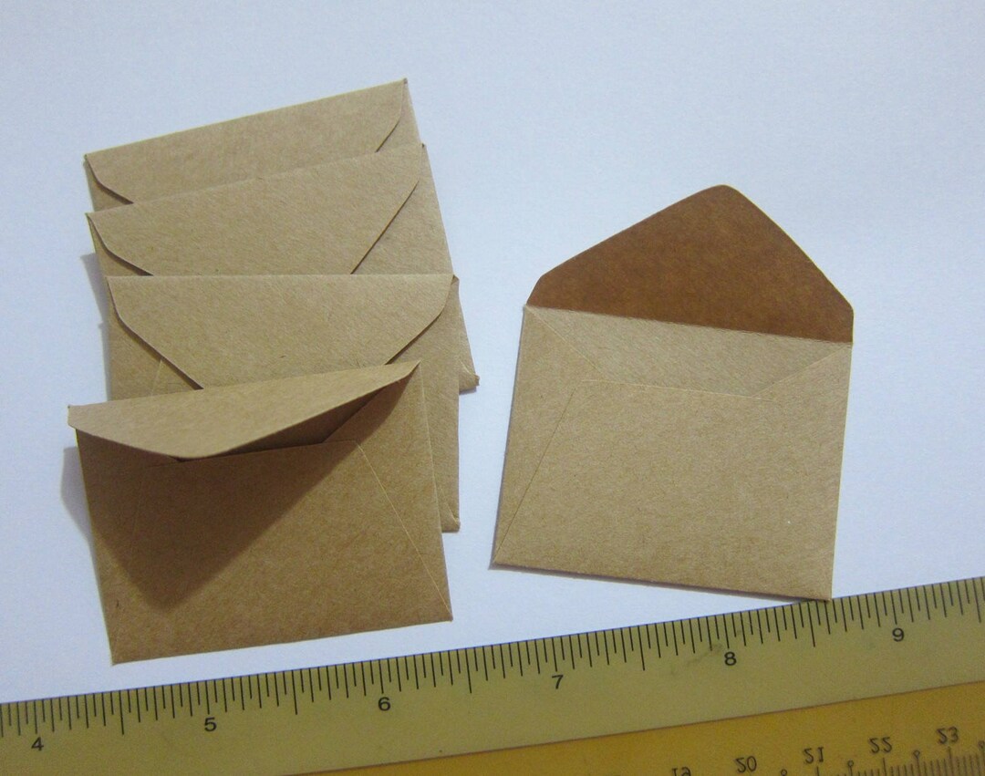 Small Kraft Envelopes 11/2 X 2 Handmade Little Etsy