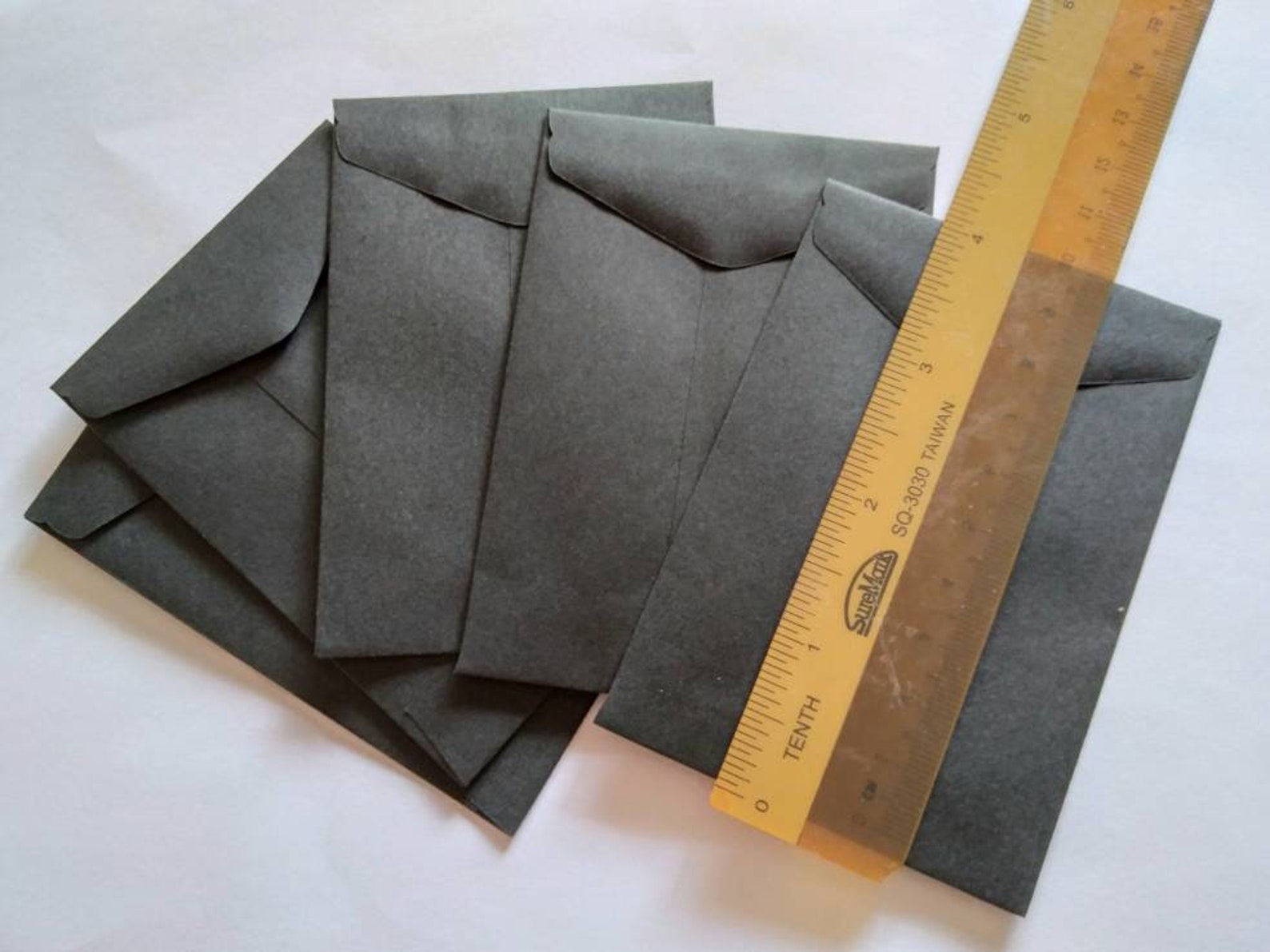 Black Coin Envelopes 4 X 2.75 Mini Catalogue Etsy