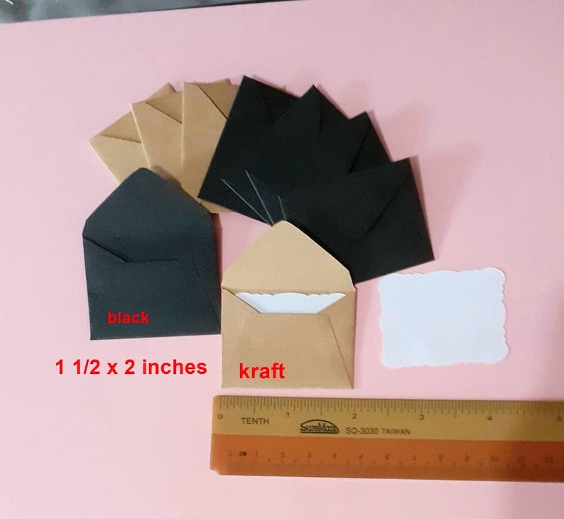 Small Red Envelopes 25 Mini Handmade 11/2 X 2 Etsy