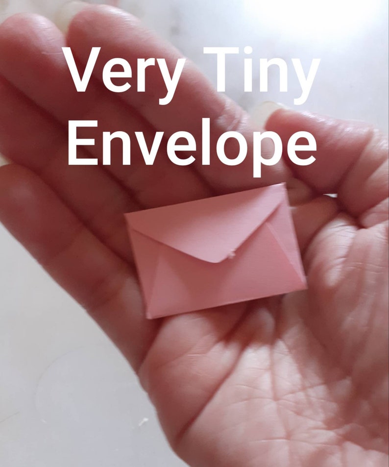 Miniature Envelopes 100 1 X 11/2, Very TINY Color Envelopes, Small