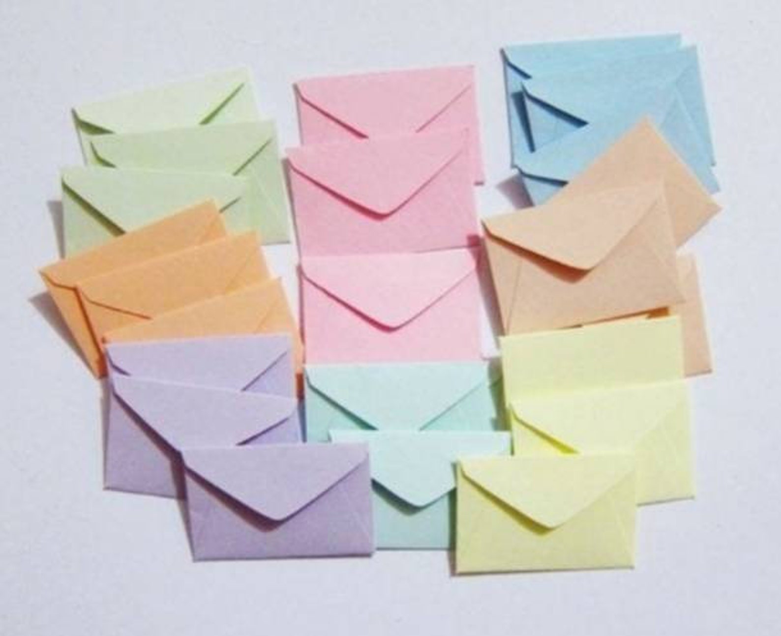 Miniature Envelopes 50 1 X 11/2 Very TINY Color Envelopes, SMALL Mini