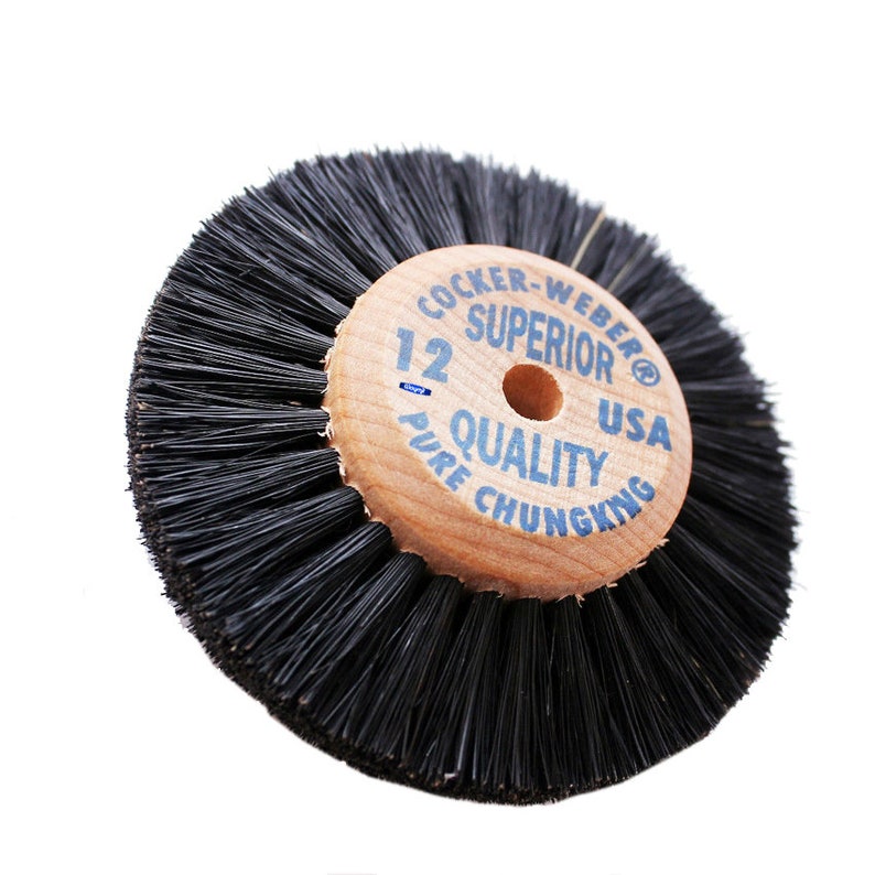 3 Jewelry Dental Cleaning Wood Hub Rotary Wheel Bristle Brush # 12 Deburring,Polishing /& Finishing