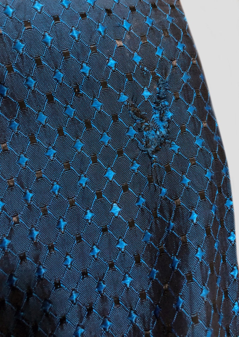 42 chest sportop 1950s sharkskin rockabilly button-up embroidered shirt