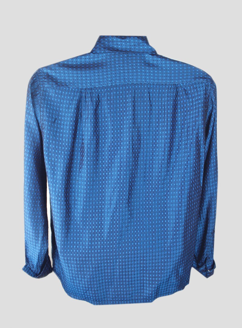 42 chest sportop 1950s sharkskin rockabilly button-up embroidered shirt