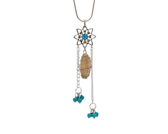 Pecos Diamonds Quartz Crystals Starburst Necklace