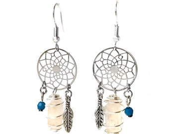 Pecos Diamonds Quartz Crystal Dream Catcher Earrings