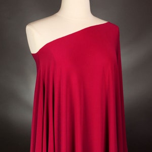 Red Poncho One Size Fits All Ponchos Handmade Ponchos Matte Jersey Elegant Ponchos Evening Ponchos Womens Fashion Ponchos Ladies Gifts